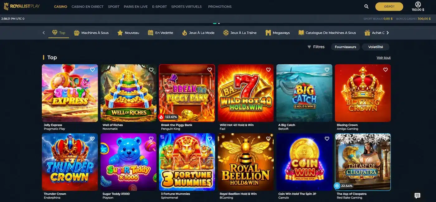 Royalistplay online kasino